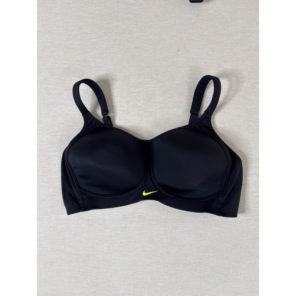Nike Pro Rival High Support Sports Bra Black Molded Cups 38D
